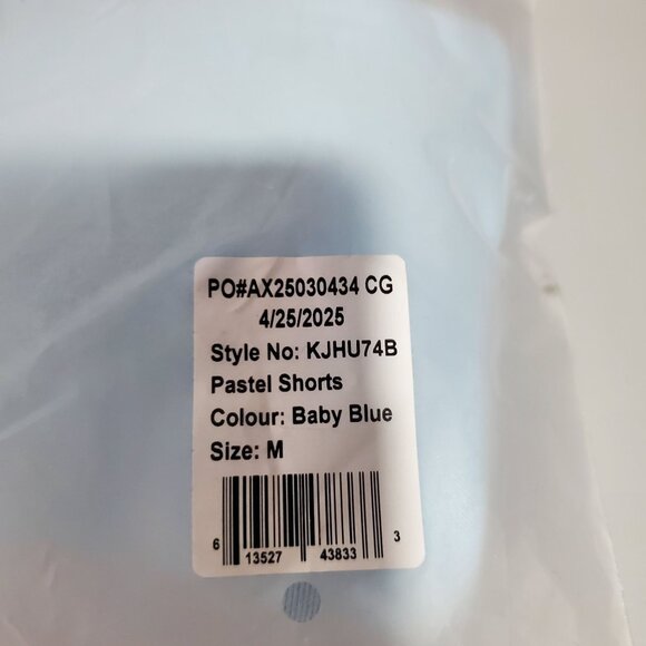 Comfrt Pastel Shorts Women Size Medium NWT Hi Waist Limited Edition Baby Blue - Picture 5 of 11